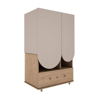 OEM Armoire 2 Portes 1 Tiroir Wood Luck Bloom - Cachemire Et Bois