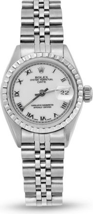 Rolex Pre-owned Rolex Datejust Automatic Chronometer White Dial Ladies Watch 69240 WRJ