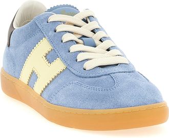 Hogan Womens Blue Calfskin Sneakers