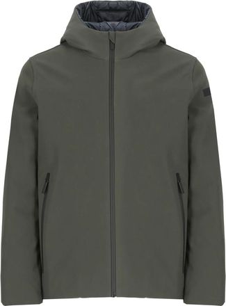 Roberto Ricci Design Groene Gewatteerde Jas met Capuchon - Heren - Zomerjassen - Groen - 2XL - Jassen
