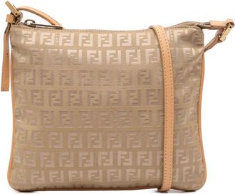 Fendi Pre-owned Cross Body Bags, female, Brown, Size: ONE SIZE Pre-owned Patterned Crossbody Bag