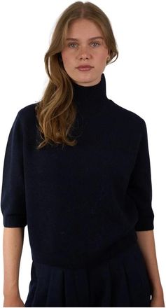 Jcsophie Truien & Vesten, Dames, Blauw, S, Wol, Turtleneck Trui