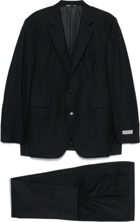 Canali Navy Blue Suit met Front Button - Heren - Business pakken - Blauw - 2XL - Kostuums
