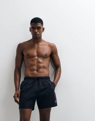 Emporio Armani Bodywear shorts da bagno con logo neri-Nero