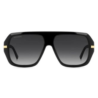 Dsquared2 Sunglasses D2 0160/S 807 Black Gold/Smoky Gray Men
