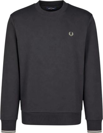 Fred Perry Felpa girocollo - Heren - Sweatshirts - Zwart - XL - Katoen - Hoodies & sweatvesten