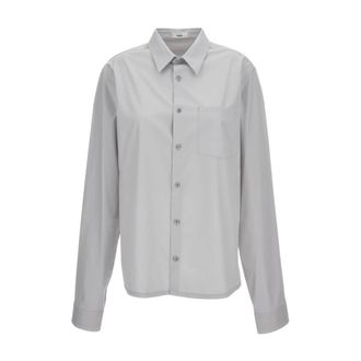 Rier Casual Shirts, male, Gray, Size: S Button-fastening Pocket Shirt