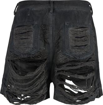 Rick Owens Mens Cotton Bermuda Shorts Grey