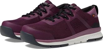 Bogs Mens Bogs Sandstone Knit Low Sneaker Purple Composite Toe Work Shoes HTAT27