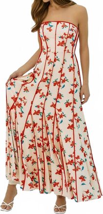 Hutch Womens Aradia Dress In Ivory/red