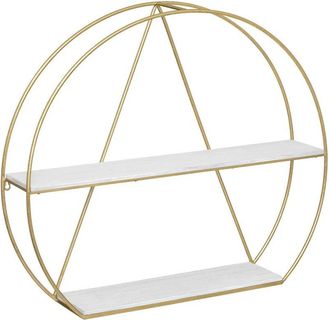 Atmosphera Atmosphera - Estanter&iacute;a De Pared Maddy, Dorada 80x70cm Cr&eacute;ateur DInt&eacute;rieur