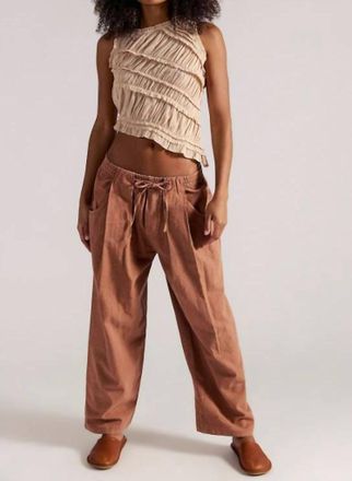 Free People Chambers Laid Back Pull On Pants In Canyon Sunset