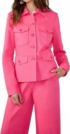 Trina Turk Qualifier Jacket In Lova All Pink