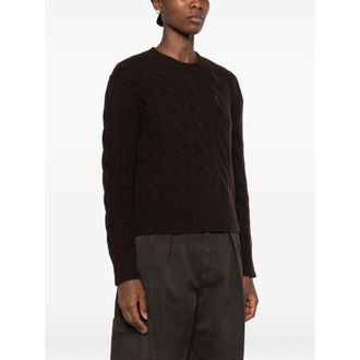 Ralph Lauren Cable-Knit Wool Sweater - Brown