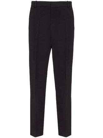 Balmain cotton straight-leg trousers - Black