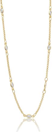 SHYMI Marquise By The Yard Necklace - 18k Gold-Filled, Cubic Zirconia, 14