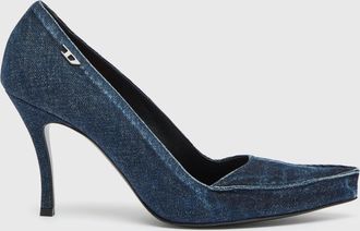 Diesel D-Lucette-Pumps in denim - Heels - Woman - Blue
