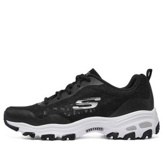 Skechers (WMNS) Skechers DLites 1.0 low Dad Shoes GS Black/White 896027-BKW