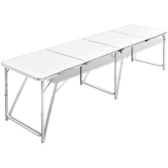 vidaXL Mesita Plegable De Aluminio Camping Con 240 X 60 Cm Vidaxl