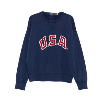 Ralph Lauren Sweatshirts, male, Blue, Size: 2XL Sweatshirt Ralph Lauren