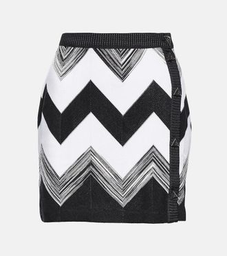 Missoni Zig-zag knitted miniskirt