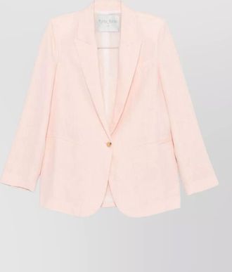 Forte_Forte linen jacket long sleeves single breasted