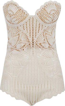 Magda Butrym Body con orlo a smerlo - Toni neutri