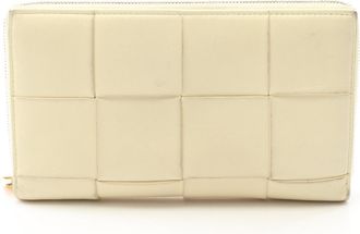 Bottega Veneta Yellow Leather Long Wallet (Bi-Fold) (Pre-Owned)