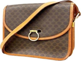 Celine Pre-owned Cross Body Bags, female, Brown, Size: ONE SIZE Pre-owned Vintage Shoulder Bag