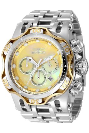 Invicta Fusion 49171 Herenhorloge - Quartz Uurwerk - Roestvrij Staal met Gouden Wijzerplaat - 54 mm