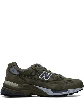 New Balance Made in USA 992 panelled sneakers - unisex - Mesh/Fabric/Calf Suede/Rubber - 7.5 - Green