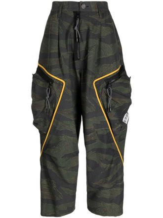 Mostly Heard Rarely Seen Pantaloni crop con stampa grafica - Multicolore