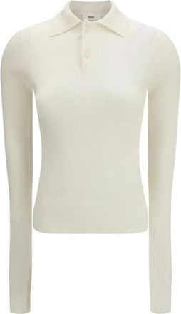 Rier Camisa Polo de Seda - Tops - Mujer - Blanco - S