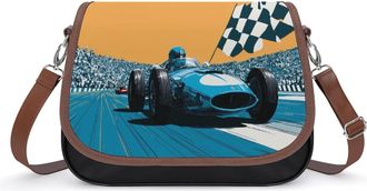 Generic Car Racing Fashion Womens Crossbody Bags Novelty Handbag Shoulder Bag Purse