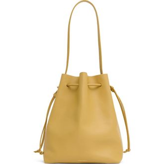 Mansur Gavriel Drawstring Cabas Bucket Bag in Paglia at Nordstrom