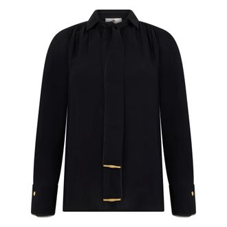 Elisabetta Franchi Blouses, female, Black, Size: XS Viscose Blouse