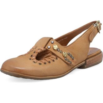 A.S.98 Zepplin Slingback Flat in Camel at Nordstrom, Size 10.5-11Us