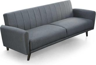 Home Heavenly Sof&aacute; cama clic clac 3 plazas 214x85x85 cm en color gris