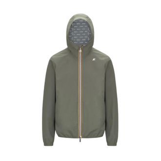 K-Way K-Way, Rain Jackets, male, Green, Size: XL Jack Stretch Dot Jacket