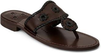 Jack Rogers Jacks Flat Sandal in Hot Fudge Multi at Nordstrom, Size 8.5