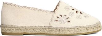 MC2 Saint Barth Morin Sangallo Canvas Espadrilles - Dames - Espadrilles - Beige - 37 EU - Katoen - Schoenen