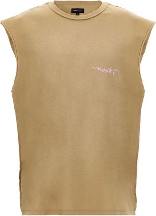 Purple T-shirt con lavorazione in rilievo - Toni neutri