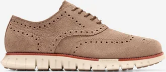 Cole Haan Mens ZER&Oslash;GRAND Remastered Wingtip Oxford Shoes - Brown Size 10.5