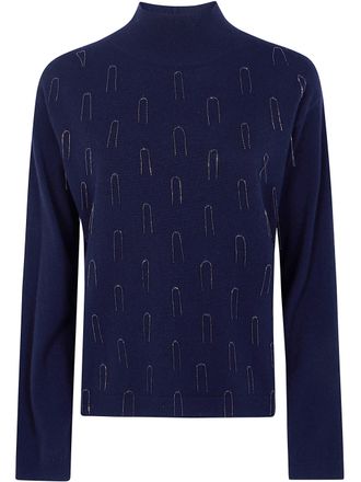 Fabiana Filippi Sweater Turtle Neck Platinum