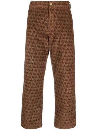 ERL Unisex Corduroy Embossed Pants Woven