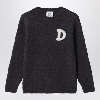 Douuod Ebony brown boucl&eacute; knit sweater