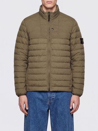 Stone Island Piumino corto in nylon riciclato idrorepellente con collo alto