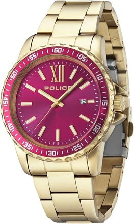 Police Pl.14494Jsg_31M Horloge - Heren - Accessoires - Geel - Maat: ONE Size