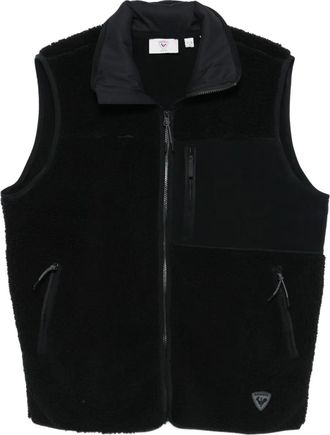 Rossignol Gilet AllTrack in sherpa con zip - Nero