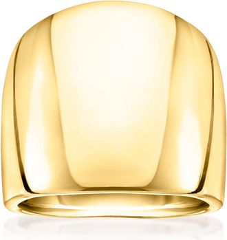 Canaria Canaria Italian 10kt Yellow Gold Polished Dome Ring